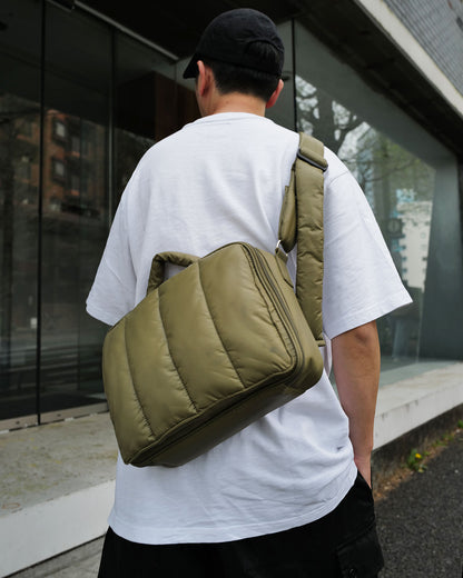 【限定カラー】quilting mothers pouch bag　-KHAKI-