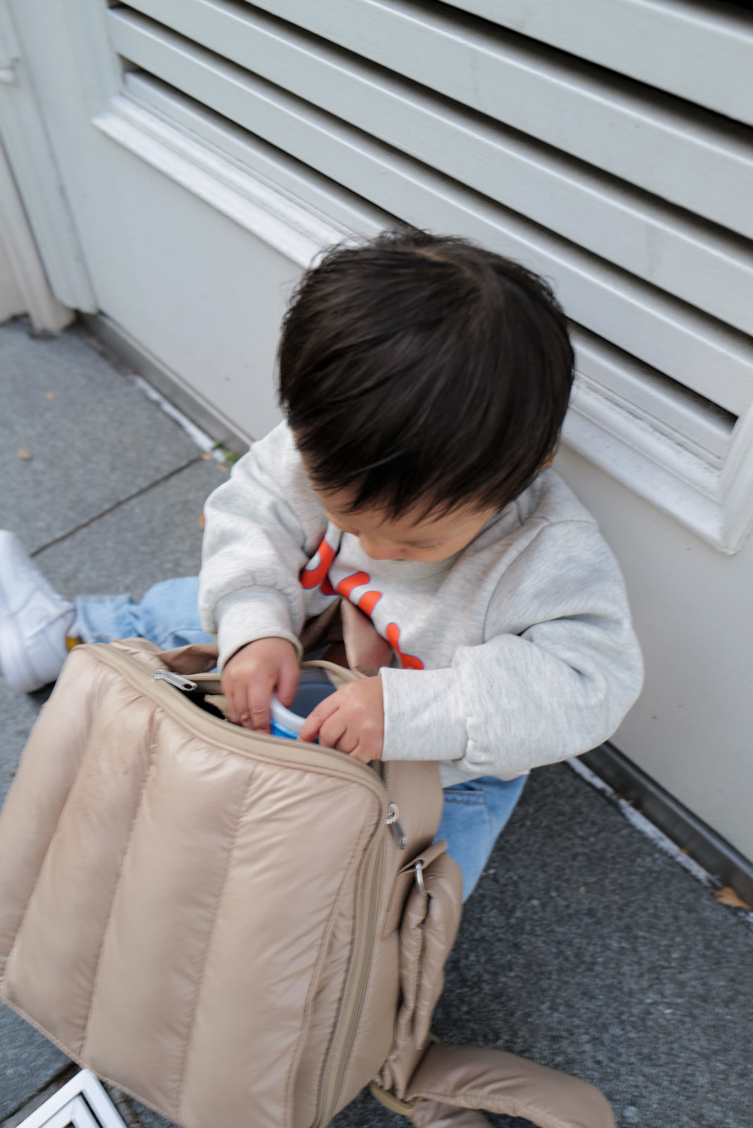 【予約販売限定カラー】quilting mothers pouch bag　-LATTE-