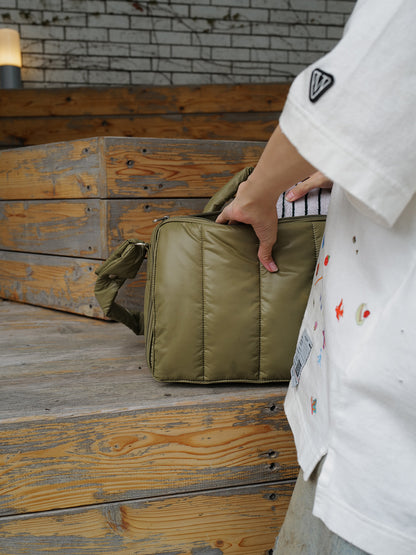 【限定カラー】quilting mothers pouch bag　-KHAKI-