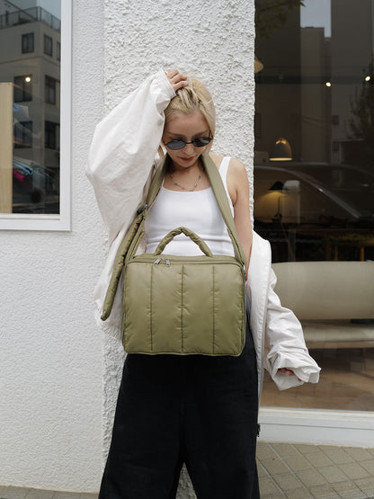 【限定カラー】quilting mothers pouch bag　-KHAKI-