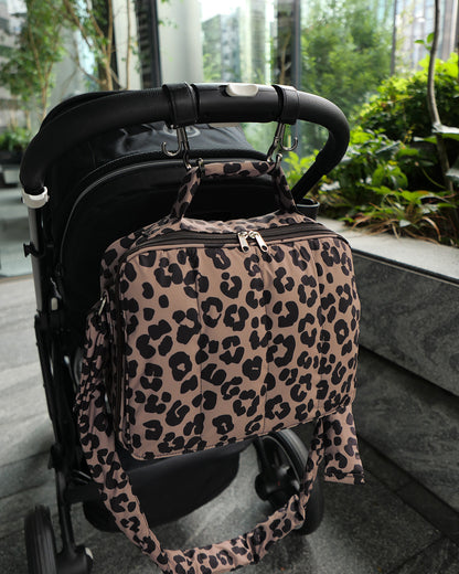 quilting mothers pouch bag　-LEOPARD-